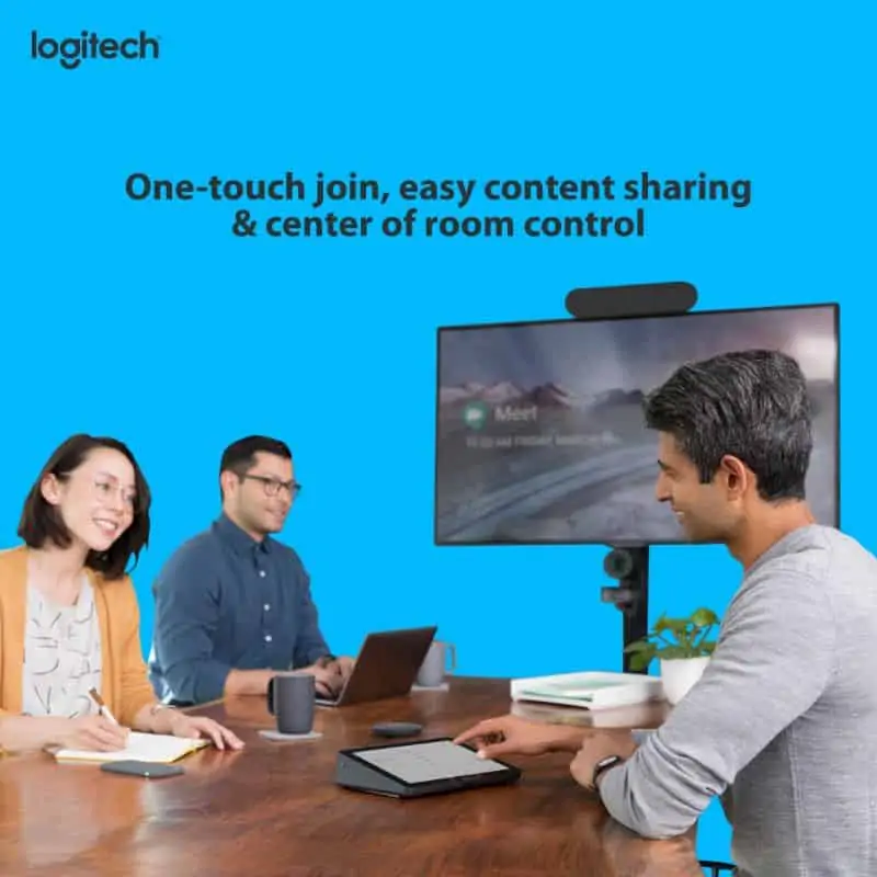 One-touch join, easy content sharing & center of room control